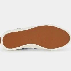 Femme Good News Baskets^Slip On en Coton Bio Juno bleu/blanc