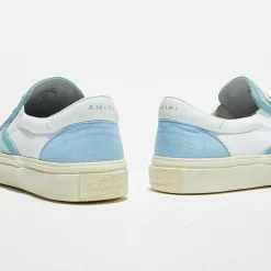 Slip On en Cuir & Textile Corduro bleu/blanc-Amiri Best