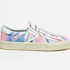 Slip On en Cuir & Textile Tie Dye multicolores-Amiri Clearance