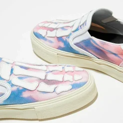 Slip On en Cuir & Textile Tie Dye multicolores-Amiri Clearance