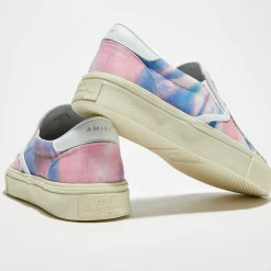 Slip On en Cuir & Textile Tie Dye multicolores-Amiri Clearance
