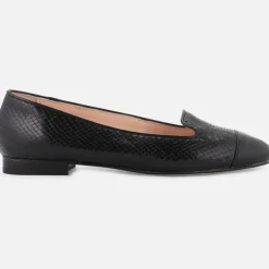 Slippers en Cuir Alinia noires-Cosmoparis Best