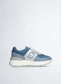 Femme Liu-Jo Baskets^Sneakers Amazing Denim/Argenté