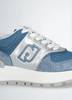 Femme Liu-Jo Baskets^Sneakers Amazing Denim/Argenté