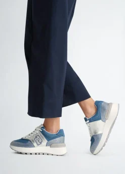 Femme Liu-Jo Baskets^Sneakers Amazing Denim/Argenté