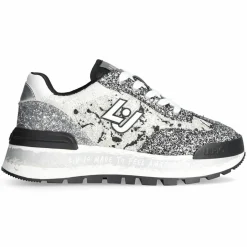 Femme Liu-Jo Baskets^Sneakers Amazing Noir/Argenté/Blanc