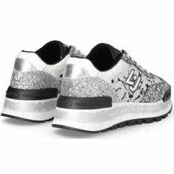 Femme Liu-Jo Baskets^Sneakers Amazing Noir/Argenté/Blanc