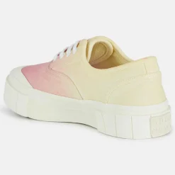 Femme Good News Baskets^Sneakers en Coton Bio Gnace tie & dye jaune/rose