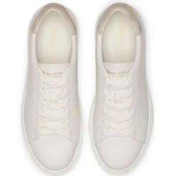 Femme Marc O'Polo Baskets^Sneakers en Cuir à Semelle Epaisse écrues