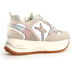 Femme W6YZ Baskets^Sneakers en Cuir Anny beiges