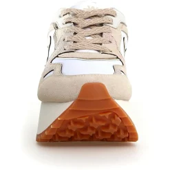Femme W6YZ Baskets^Sneakers en Cuir Anny beiges