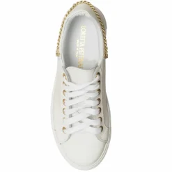 Femme Loretta Pettinari Baskets^Sneakers en Cuir Bia blanc/doré