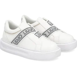 Sneakers en Cuir Bola blanc/argenté-Liu-Jo Sale