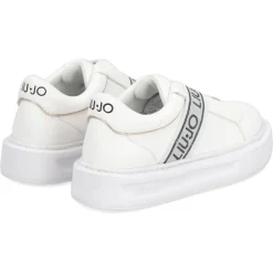 Sneakers en Cuir Bola blanc/argenté-Liu-Jo Sale