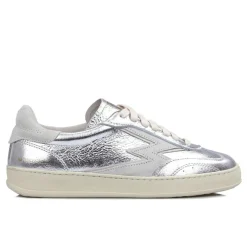 Femme Moa Concept Baskets^Sneakers en cuir Club argentées