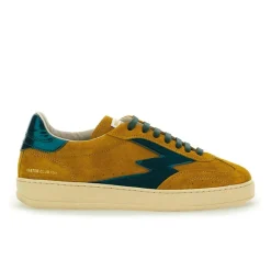 Sneakers en cuir Club curry-Moa Concept Discount