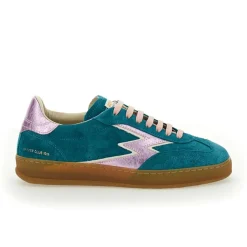 Femme Moa Concept Baskets^Sneakers en cuir Club vert