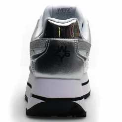 Femme W6YZ Baskets^Sneakers en Cuir Debi blanc/argenté