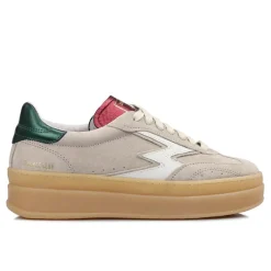 Sneakers en Cuir Double Club gris-Moa Concept