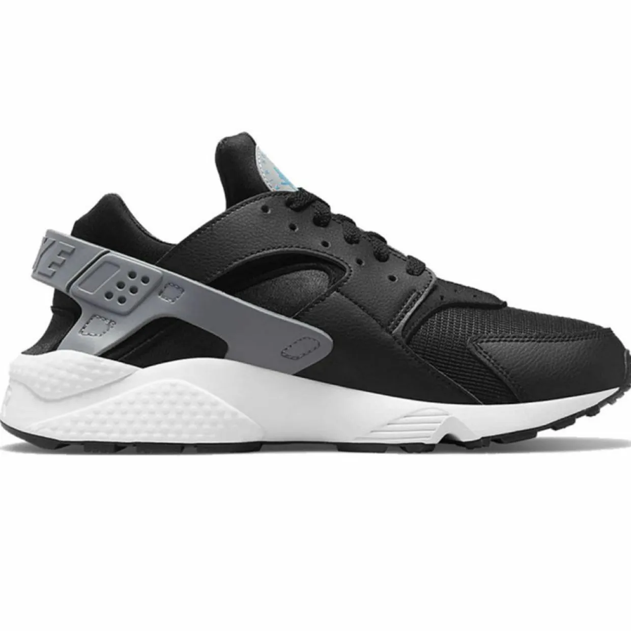Homme Nike Baskets^Sneakers en Cuir et Mesh Air Huarache Run noir/gris
