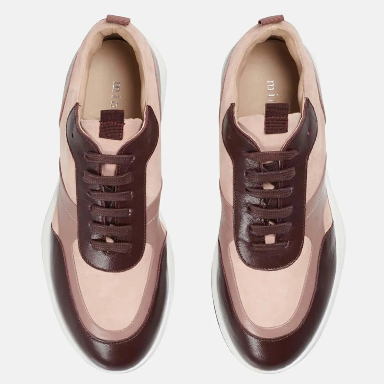 Sneakers en Cuir et Velours de Cuir Lola blush-Minelli Hot
