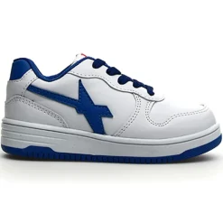 Femme W6YZ Baskets^Sneakers en Cuir Gazo bleu/blanc