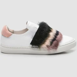 Femme Cosmoparis Baskets^Sneakers en Cuir Heo blanc