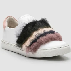 Femme Cosmoparis Baskets^Sneakers en Cuir Heo blanc