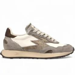 Femme Moa Concept Baskets^Sneakers en Cuir Hype delux gris