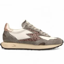 Femme Moa Concept Baskets^Sneakers en Cuir Hype delux gris