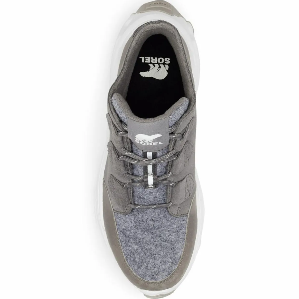 Sneakers en Cuir imperméables Kinetic™ Breakthru Caribou grises-Sorel Outlet