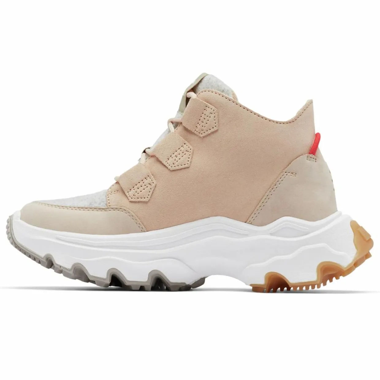 Femme Sorel Baskets^Sneakers en Cuir imperméables Kinetic™ Breakthru Caribou beiges