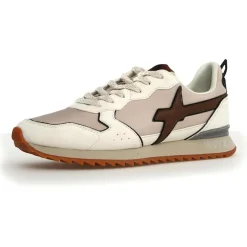Sneakers en Cuir Jet beiges-W6YZ