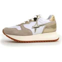 Sneakers en Cuir Jet beiges-W6YZ Hot