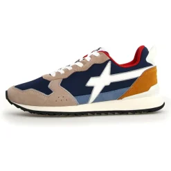 Sneakers en Cuir Jet beiges-W6YZ New