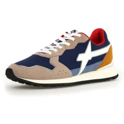 Sneakers en Cuir Jet beiges-W6YZ New