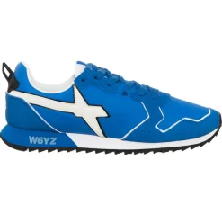 Homme W6YZ Baskets^Sneakers en Cuir Jet bleu/blanc
