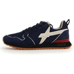 Sneakers en Cuir Jet bleu marine-W6YZ New