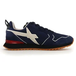 Sneakers en Cuir Jet bleu marine-W6YZ New
