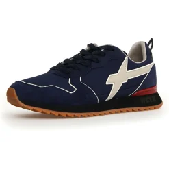 Sneakers en Cuir Jet bleu marine-W6YZ New