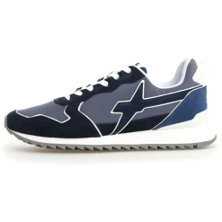 Sneakers en Cuir Jet bleu marine-W6YZ New