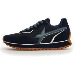 Homme W6YZ Baskets^Sneakers en Cuir Jet2 bleu marine