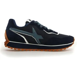Homme W6YZ Baskets^Sneakers en Cuir Jet2 bleu marine