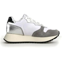 Femme W6YZ Baskets^Sneakers en Cuir Jet grises