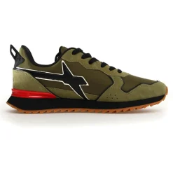 Sneakers en Cuir Jet kaki-W6YZ New