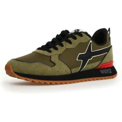 Sneakers en Cuir Jet kaki-W6YZ New