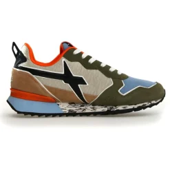 Sneakers en Cuir Jet kaki-W6YZ Hot