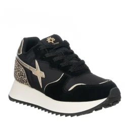 Femme W6YZ Baskets^Sneakers en Cuir Jet noires