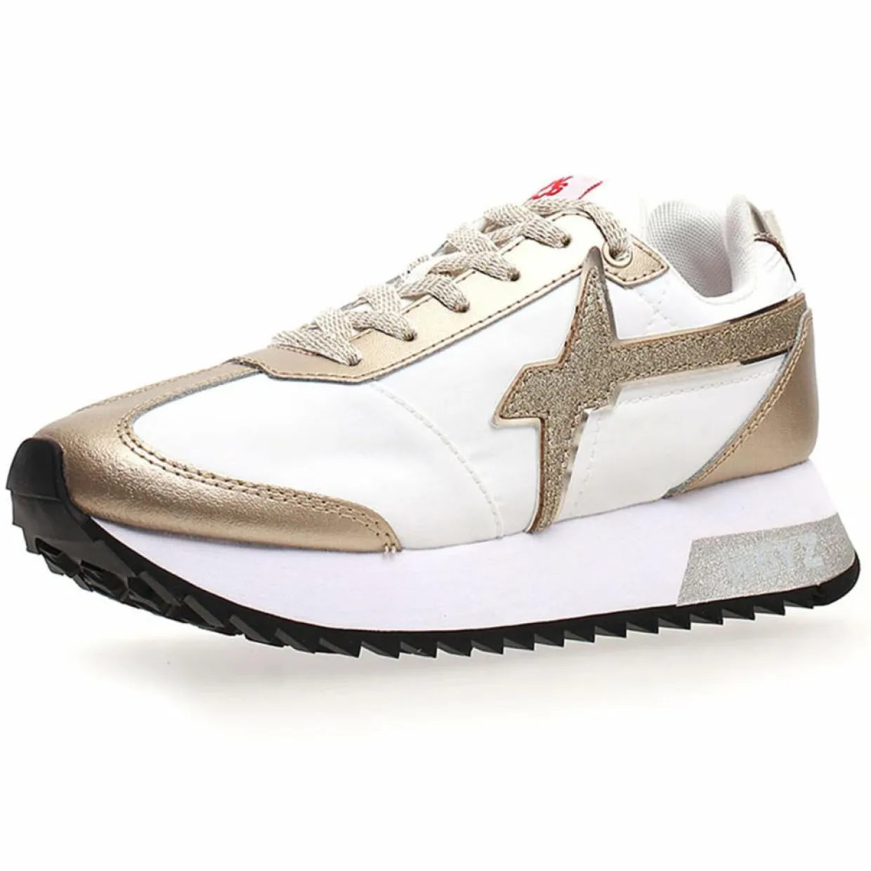 Sneakers en Cuir Kis blanc/doré-W6YZ Discount