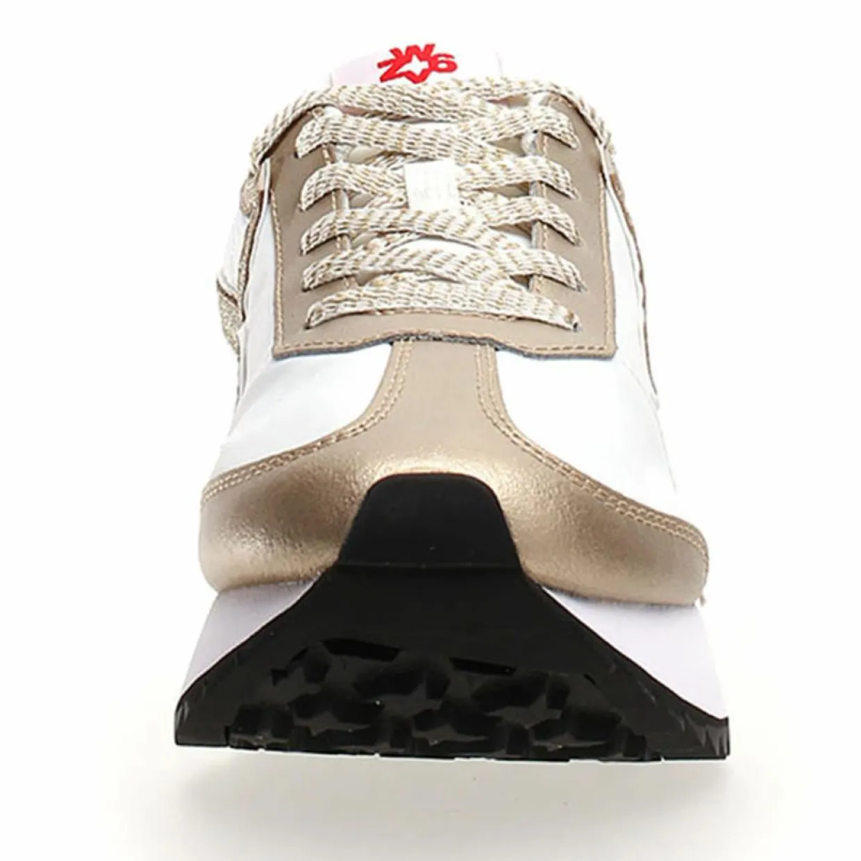 Sneakers en Cuir Kis blanc/doré-W6YZ Discount